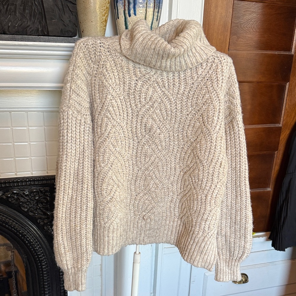 a new‎ day Textured Cream Turtleneck Sweater - worn about three times